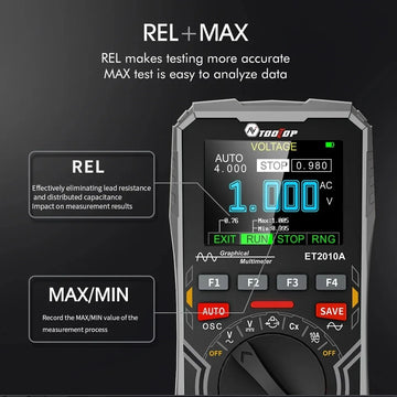 TOOLTOP ET2010A 2 IN 1 Digital Oscilloscope Multimeter 2.5Msps 1MHz Portable Multimeter Multifunctional Electrical Test Tool Apsilon