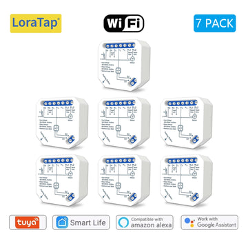 Tuya Smart Life WiFi Curtains Switch Connected Roller Shutters Control Blinds Motor Google Home Alexa Electric Window LoraTap Apsilon
