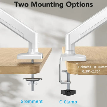 Universal Single Monitor Bracket Up To 32 Inches And 19.8 Lbs Per Screen Computer Desk Mount Stand Adjustable Computer Bracket Apsilon