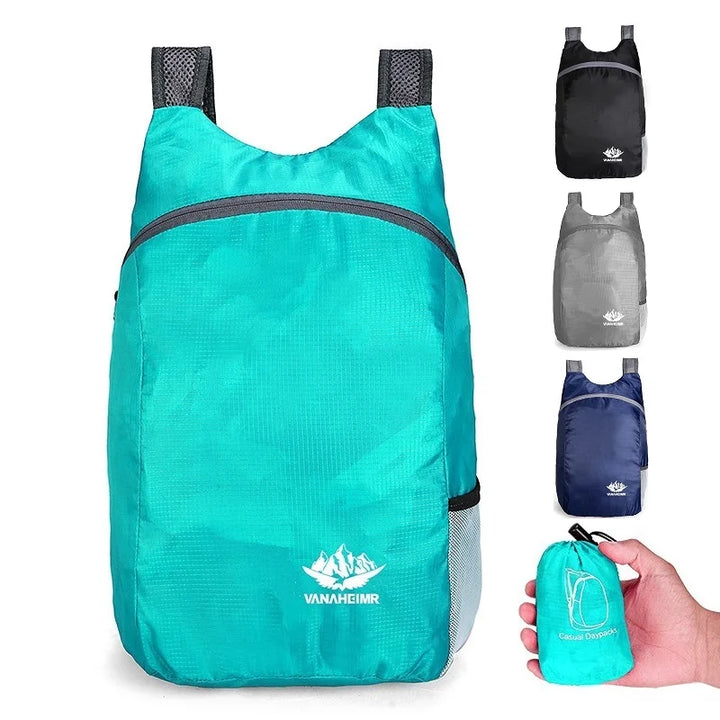 Vanaheimr opvouwbare nylon rugzak voor reizen en sport