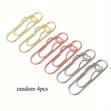 4 multifunctional pen clip pen hanging love paper clip pen button notebook accessories fixed seat pen clip Apsilon