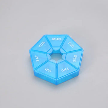 Mini Small Portable Travel Vitamin Pill Box Pills Cases Container Organizer Storage Tablets 7 Days Grids Medicine Fish Oils Apsilon