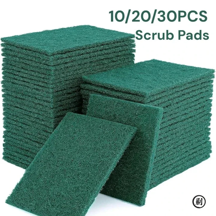 Grit-Free Scrub Pads, 10/30 Pcs - Scratch-Free for Non-Stick Pans, Multipurpose Reusable Kitchen Sponges for Dishes, Pots & Grea Apsilon