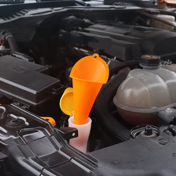 Car Long Stem Funnel Anti-splash Gasoline Oil Filling Tool Plastic Car Truck Motor Oil Change Refueling Funnel Car Accessories Apsilon