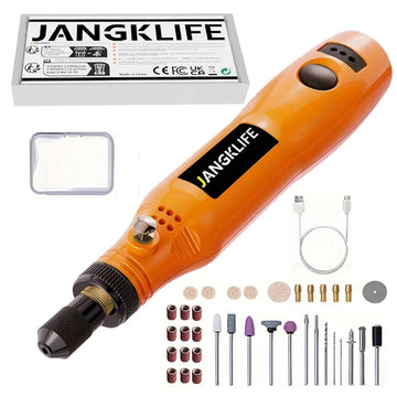 JANGKLIFE USB Cordless Rotary Tool Kit Woodworking Engraving Pen DIY For Jewelry Metal Glass Mini Wireless Drill Apsilon
