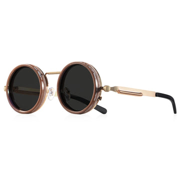 CRIXALIS Polarized Round Sunglasses ND9 Adjustable Dimming Men Women Retro Punk Men's Fishing Eyeglasses Outdoor Shades UV400 Apsilon