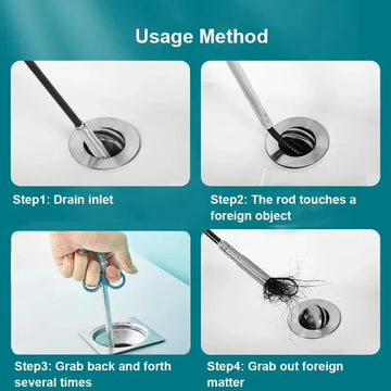 90/160/200/300cm Sewer Pipe Unblocker Snake Spring Pipe Dredging Tool Kitchen Bathroom Sewer Cleaning Tool Kitchen Accessories Apsilon