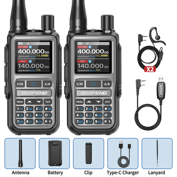 BAOFENG UV-5R Mini Walkie Talkie Multi Band Bluetooth Programming Wireless Copy Frequency 999CH AM FM Long Range Two Way Radio Apsilon