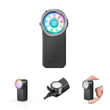 Wurkkos HD03 680LM Mini Clip Light USB Rechargeable Pocket Flashlight Spotlight/Floodlight Portable RGB Torch with Magnet Apsilon