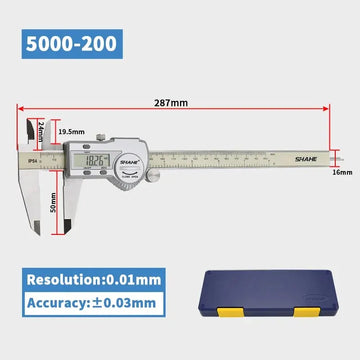 SHAHE Hardened Stainless Steel Digital Caliper Electronic Vernier Caliper Micrometer Measuring Tools Apsilon