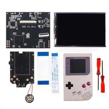 HISPEEDIDO For GameBoy DMG V5 IPS High Brightness Backlight LCD Ultra kits RIPS IPS LCD screen Mod For Game Boy DMG Classic menu Apsilon