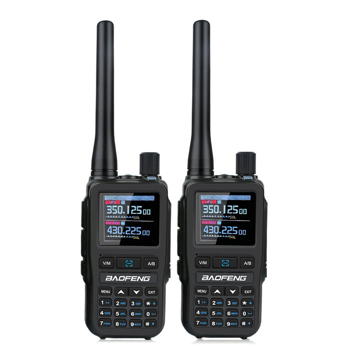 2PCS/Pack Baofeng UV-5R Mini Dual Band Dual PTT Walkie Talkie 5RMINI Air Band Rx 5W Compact  VOX FM Amateur Radio Type-C Charge Apsilon