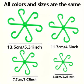 4Pcs Plant Anti-Toppling Support Pole Green Plant Fixator Flower Hydroponic Folding Fixed Support Plant Stand Garden Accessories Apsilon