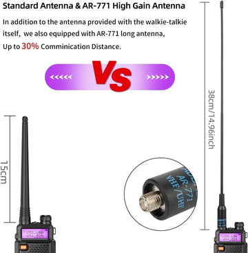 1/2PCS BaoFeng UV-5R 8W Tri-Power Walkie Talkie High Power Dual Band Long Range 128 CH Portable Handheld UV 5R Ham Two Way Radio Apsilon