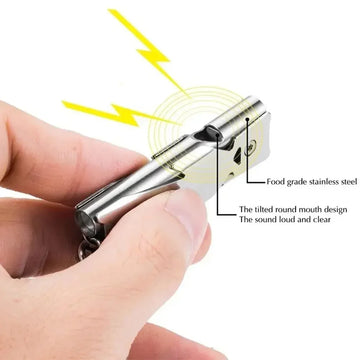 Double Pipe Whistle Pendant Keychain High Decibel Portable Outdoor Survival Emergency Camping Tool Multifunction 1PC Apsilon