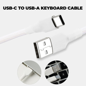 EPOMAKER Mix V2 1.8m Coiled Keyboard Cable Double-Sleeved Cable for Mechanical Gaming Keyboard Apsilon