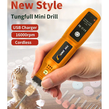 DIY Mini Rotary Tool USB Engraving Tool Dremel Tool Mini Grinder Machine Mini Wireless Drill Rechargeable Polishing Machine Apsilon