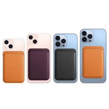 For Magsafe Magnetic Leather Wallet Case For iPhone  17 16 15 14 13 12 11 8  Samsung Huawei Card Holder with Magnet Covers Apsilon
