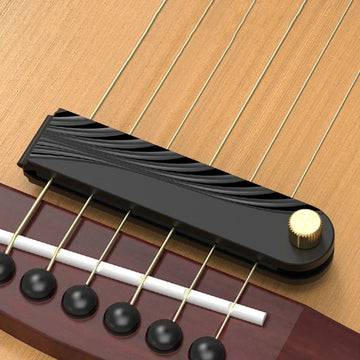 Miwayer Premium Neoprene Guitar Mute | 360° Fretboard Dampening | Silent Practice Pad w/Anti-Scratch Base Plate Apsilon