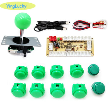 Arcade 2 Player Zero Delay Kit Mando Arcade Usb Encoder To Pc Rasberry Pi SANWA Push Button Joystick Usb Arcade Cabinet Apsilon