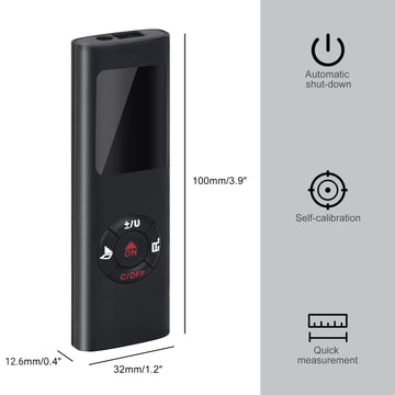 Construction Laser Measuring Tool 40M/60M Portable Rangefinder USB Rechargeable For Indoor/Outdoor Surveying & Interior Design Apsilon