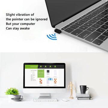 Mouse Jiggler Undetectable Automatic Mover USB Port Undetectable Automatic Shaker Keeps Computer Awake Simulate For PC Laptop Apsilon