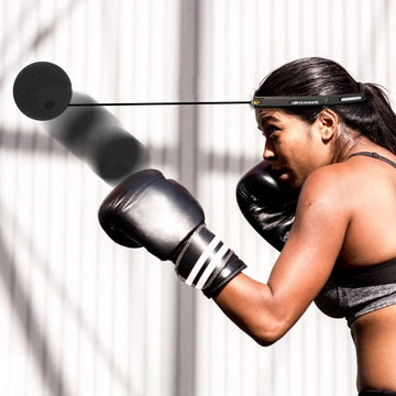 Boxing Reflex Speed Punch Ball Boxing Rubber Balls for Agility Reaction Training with Sweatband Fitness Equipments Accessories Apsilon