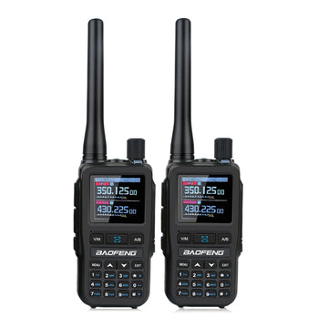 2PCS/Pack Baofeng UV-5R Mini Dual Band Dual PTT Walkie Talkie 5RMINI Air Band Rx 5W Compact  VOX FM Amateur Radio Type-C Charge Apsilon
