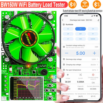 ‌Tuya WiFi Smart Battery Tester 18650 Capacity Meter USB Electronic Load Internal Resistance Detector with Real-Time APP Monitor Apsilon