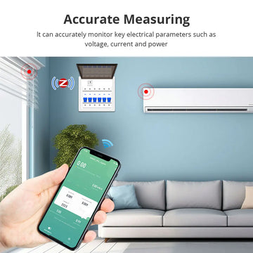 Zemismart Smart Energy Meter Zigbee Monitor Electric Sensor Measure Work with Tuya App Supports Homey and Smartthings Apsilon