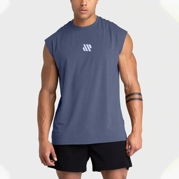 GITF mouwloos sportshirt voor heren van polyester
