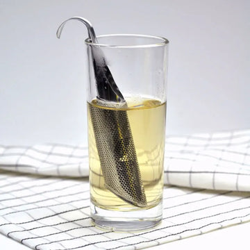 Portable Home Tea Accessories Filter Stainless Steel Tea Maker Piping Design Tea Spoon Brewer Long Handle Metal Creative Cup Apsilon