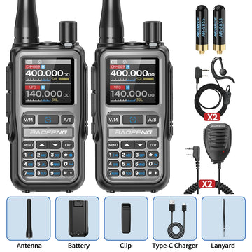 BAOFENG UV-5R Mini Walkie Talkie Multi Band Bluetooth Programming Wireless Copy Frequency 999CH AM FM Long Range Two Way Radio Apsilon