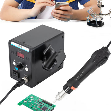 Hot Air Refining Station 220V SMD Soldering Station with Heat Gun Set LED Screen Display Hot Air for Electronics Desoldering Apsilon