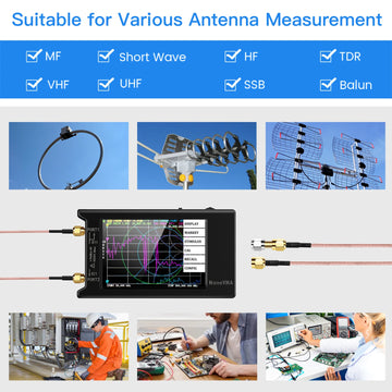 Spectrum Anslyzer NanoVNA-H4 2.8/4“ Vector Network Antenna Analyzer 10KHz-1.5GHz MF HF VHF UHF Antenna Tuner nano vna NanoVNA-H Apsilon