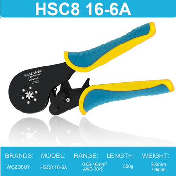 Ferrule Crimping Tool Kit, Wire Ferrule Crimper Plier Kit,Hexagonal Crimpers (0.08-16mm²/AWG28-5) for Wire Ferrules Connectors Apsilon