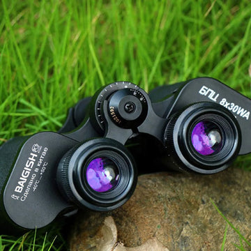 Baigish 8x30 Russian Binoculars Full Metal Structure Glasses Professional Military Waterproof Telescope Leather Bag For Hunting Apsilon