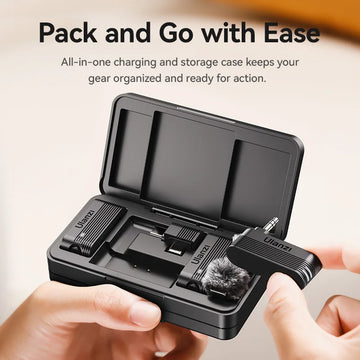 Ulanzi A100 Wireless Microphone Lavalier MIC for iPhone 16 15 Pro（Max） Camera Sound Recording Real-time Monitoring  J12 Upgrade Apsilon