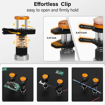 Toolour Magnetic Adjustable PCB Holder Helping Hands Soldering Tool with 7X HD Magnifying Glass Electronic Repair Solder Tools Apsilon