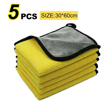 Car Wash Microfiber Towel 30x30/60CM Car Cleaning Drying Cloth Hemming Car Care Cloth Detailing Car Wash Towel Apsilon