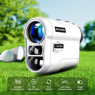 REVASRI Golf Laser Rangefinder Rechargeable 600M/1000M 6X Magnification Monocular Telescope Range Finder for Outdoor Sports Apsilon