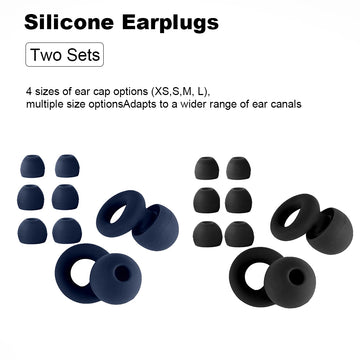 Silicone Earplugs for Swimming Sleep Noise Cancel Noise Reduction-Soundproof Reduce Disturbances -Quality loop Earplugs Apsilon