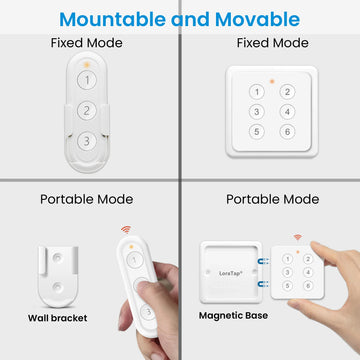 LoraTap Tuya ZigBee 1 to 6 Button Scene Switch Multiple Style Uses Smart Life App Remote Control Automation Hub Need Apsilon