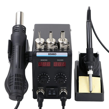 8898 2 in 1 Soldering Station Digital Display Hot Air Gun Welding Rework For Cell-Phone BGA SMD PCB IC Repair Solder Iron Tools Apsilon