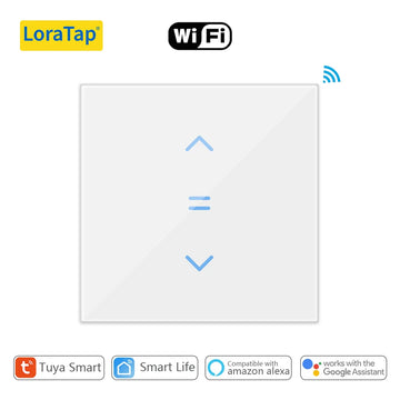 LoraTap Tuya Smart Life WiFi Curtains Blinds Switch Roller Shutters Motor Switch Backlight Style Google Home Alexa Voice Control Apsilon