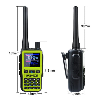 2PCS/Pack Baofeng UV-5R Mini Dual Band Dual PTT Walkie Talkie 5RMINI Air Band Rx 5W Compact  VOX FM Amateur Radio Type-C Charge Apsilon