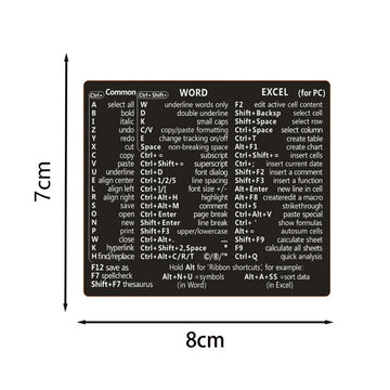 Shortcuts Sticker for Mac OS System 2025 New Shortcut Key Sticker for 13-16" MacBook Pro 13 /Air 13 Windows Word Excel Decal Apsilon