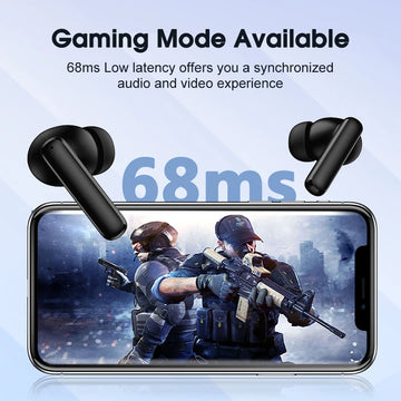 QCY T13 ANC Active Noise Cancelling Wireless Earbuds Bluetooth 5.3 Headphones 4 Mics ENC Clear Calls Earphones 30H Playtime IPX5 Apsilon