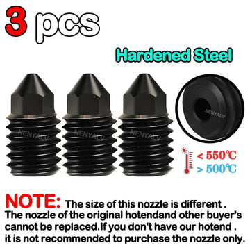For Brass Hardened Steel Nozzle 3D Printer Hotend Kit For Bambu Lab A1/A1 Mini 0.2/0.4/0.6/0.8MM Silicone Brush Assembly Apsilon