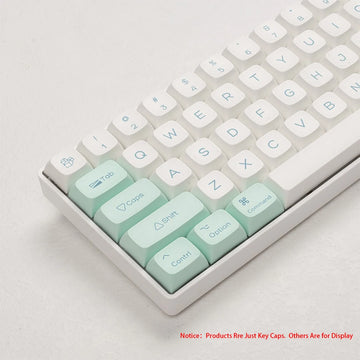 135 keys Ice Crystal Mint Keycaps Profile XDA PBT Dye-Sub Key Cap for Cherry MX Switch DIY Layout Ducky Mechanical Keyboard Cap Apsilon
